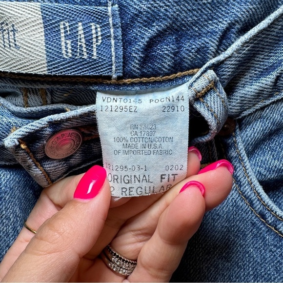 Gap Vintage 90's Original Fit Blue Jeans Size 2 Regular - Picture 7 of 7